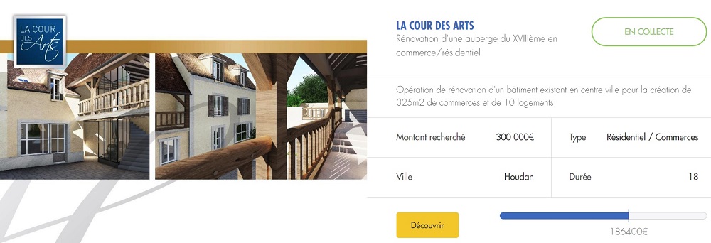projet immobilier "la cour des art" sur Upstone
